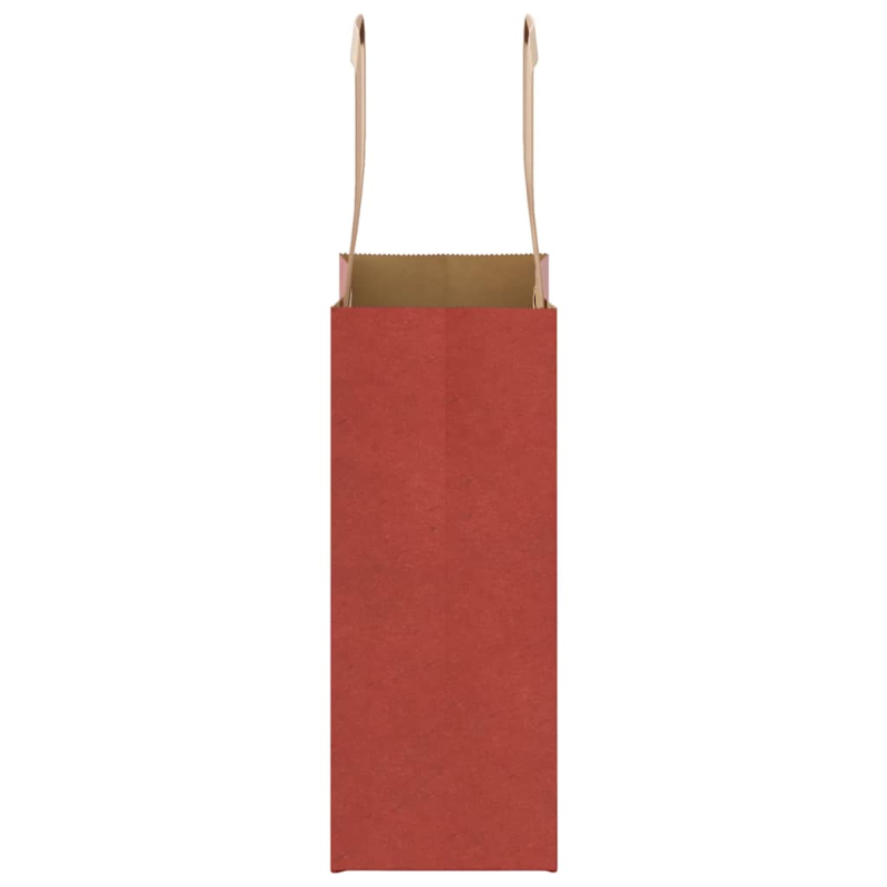 Papiertragetaschen 250 Stk. mit Henkeln Rot 15x8x21 cm