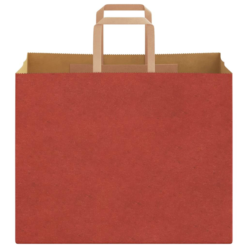 Papiertragetaschen 250 Stk. mit Henkeln Rot 32x22x24 cm