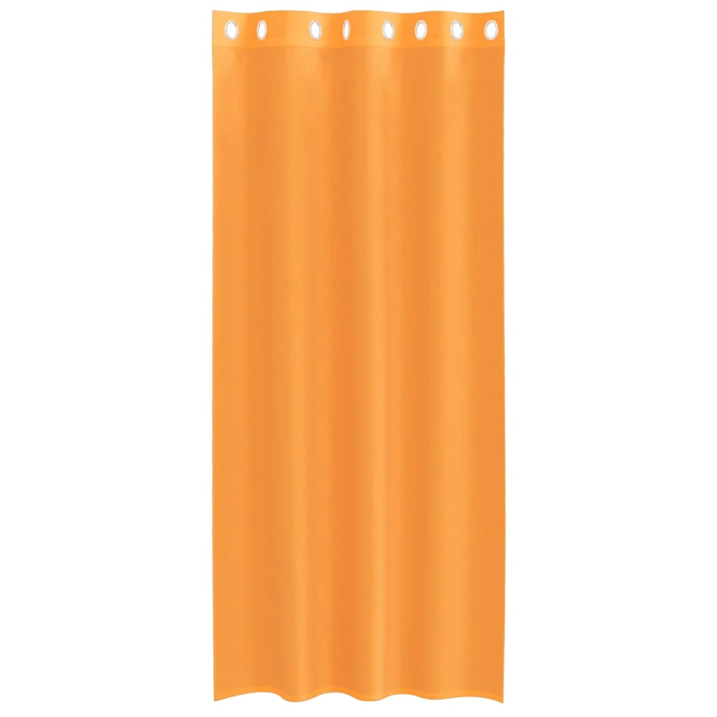 Voile Vorhänge mit Ösen 2 Stk. Orange 140x245 cm