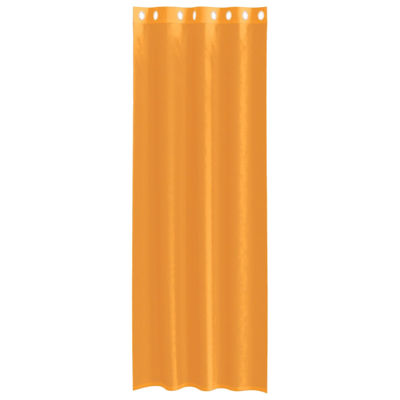 Voile Vorhänge mit Ösen 2 Stk. Orange 140x300 cm