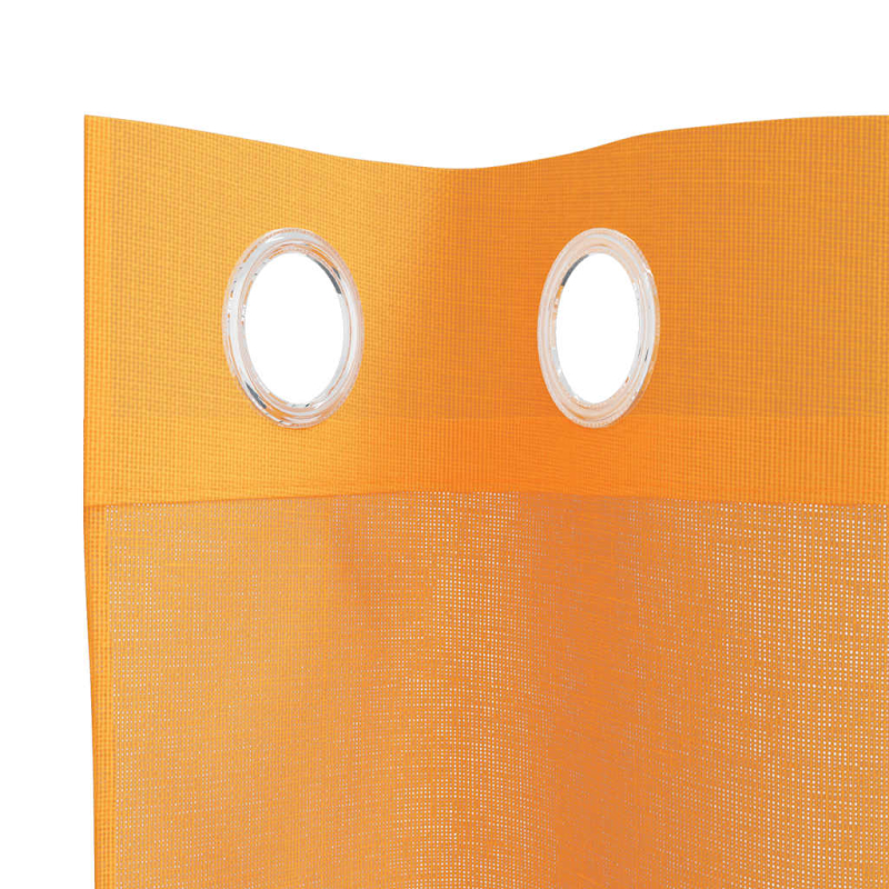 Voile Vorhänge mit Ösen 2 Stk. Orange 140x300 cm