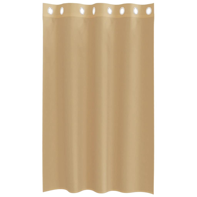 Voile Vorhänge mit Ösen 2 Stk. Sandfarbe