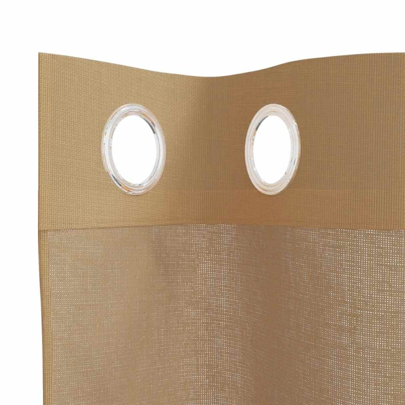 Voile Vorhänge mit Ösen 2 Stk. Sandfarbe