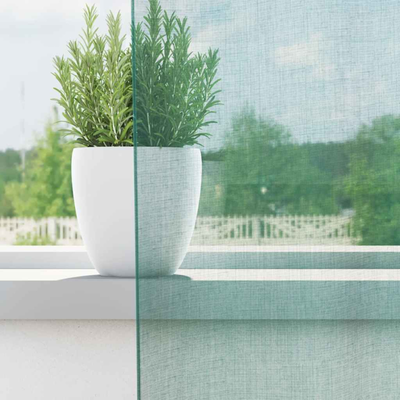 Voile Vorhänge mit Ösen 2 Stk. Türkis