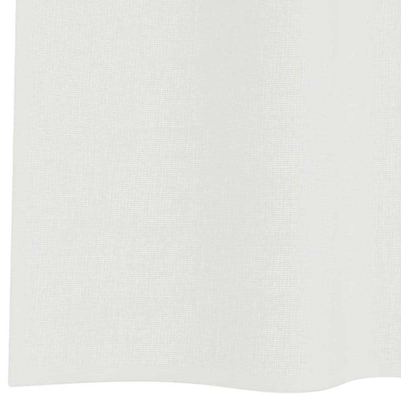 Voile Vorhänge mit Stangentaschen 2 Stk. Weiß