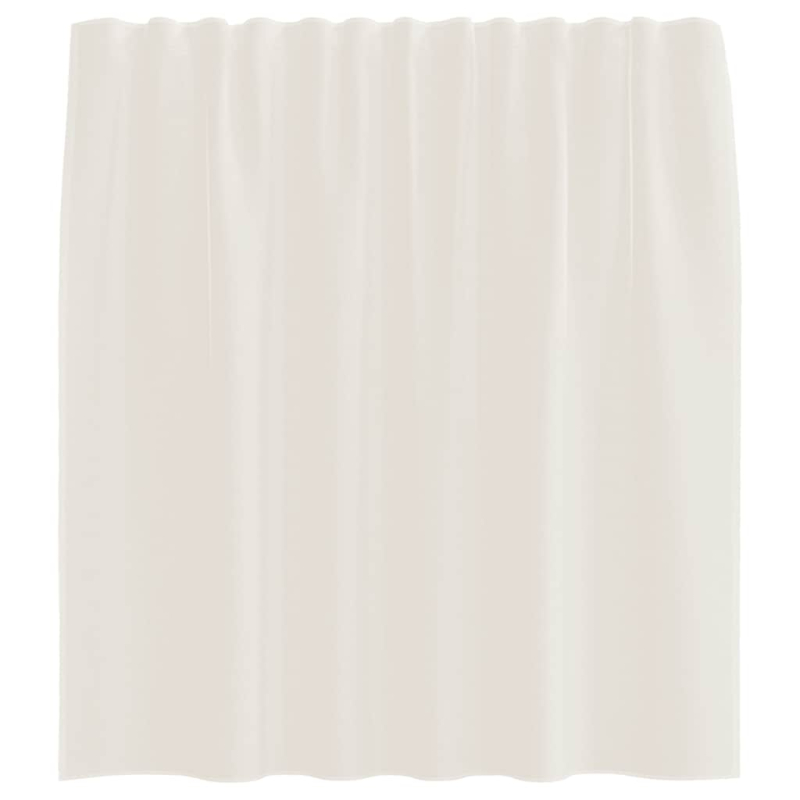 Voile Vorhänge mit Lasche 2 Stk. Creme