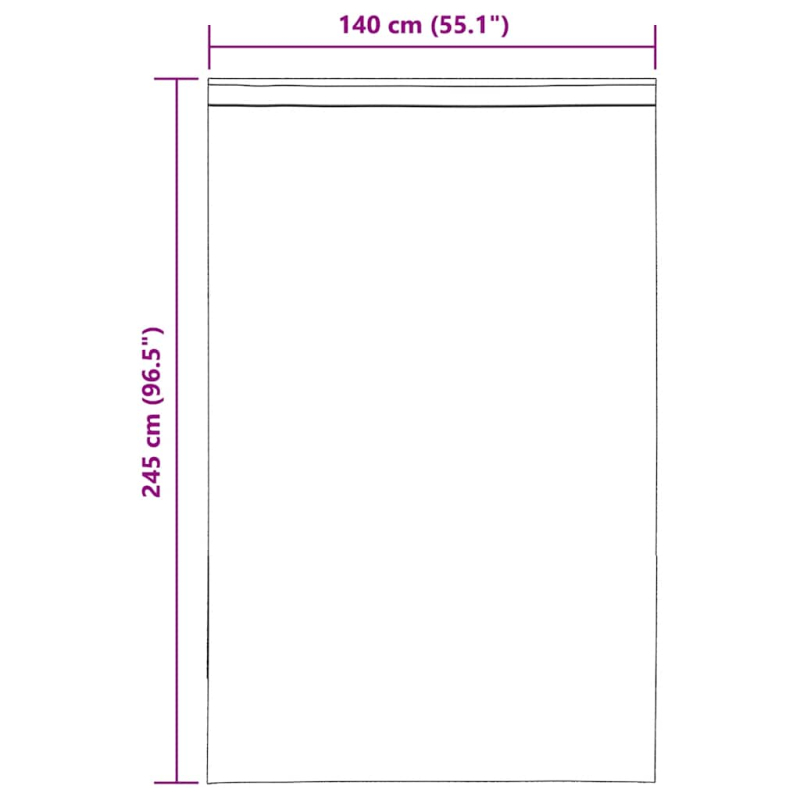 Voile Vorhänge mit Lasche 2 Stk. Creme