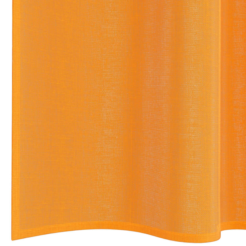 Voile Vorhänge mit Schlaufen 2 Stk. Orange 140x245 cm