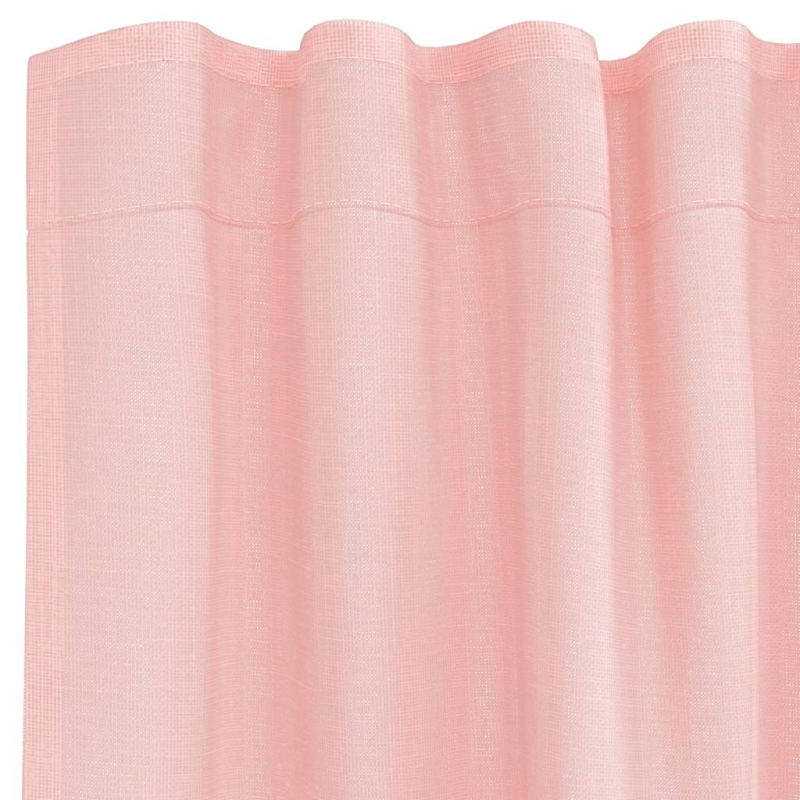 Voile Vorhänge mit Schlaufen 2 Stk. Rosa 140x245 cm