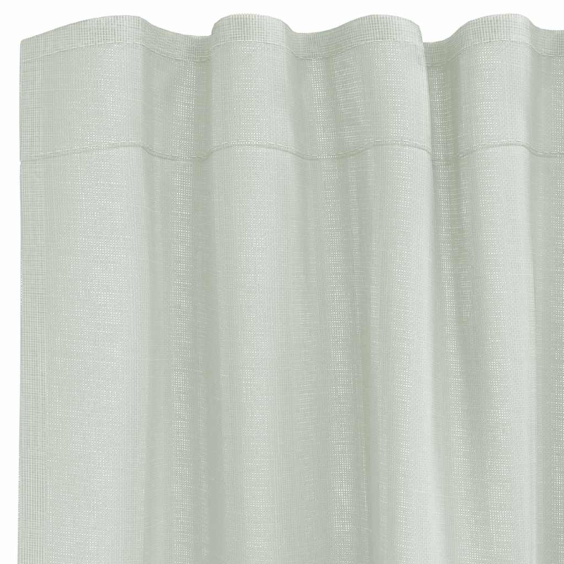 Voile Vorhänge mit Schlaufen 2 Stk. Hellgrau 140x175 cm