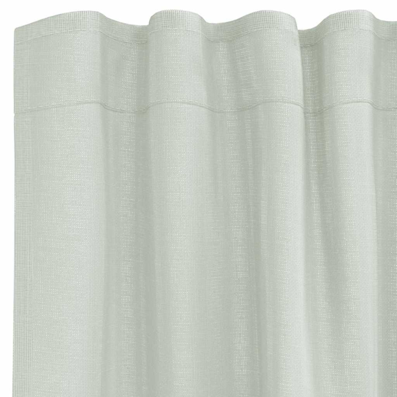 Voile Vorhänge mit Schlaufen 2 Stk. Hellgrau 140x245 cm