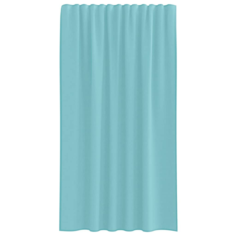 Voile Vorhänge mit Schlaufen 2 Stk. Türkis 140x175 cm