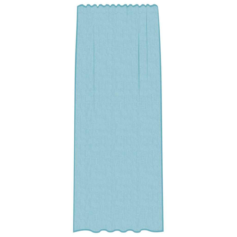 Voile Vorhänge mit Schlaufen 2 Stk. Türkis 140x225 cm