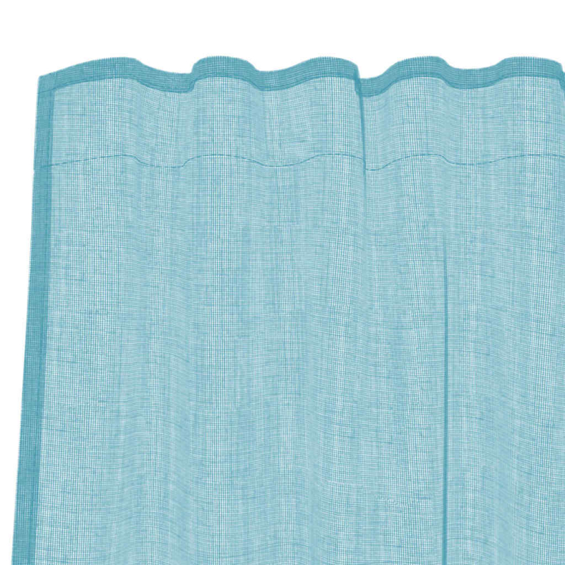 Voile Vorhänge mit Schlaufen 2 Stk. Türkis 140x245 cm