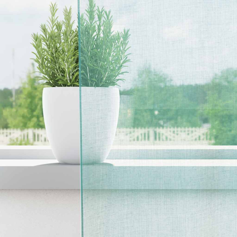 Voile Vorhänge mit Schlaufen 2 Stk. Türkis 140x260 cm