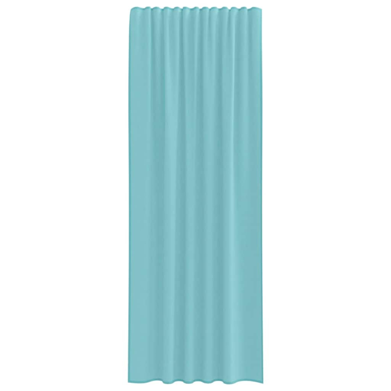 Voile Vorhänge mit Schlaufen 2 Stk. Türkis 140x260 cm