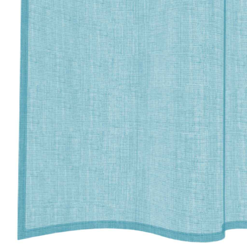 Voile Vorhänge mit Schlaufen 2 Stk. Türkis 140x260 cm