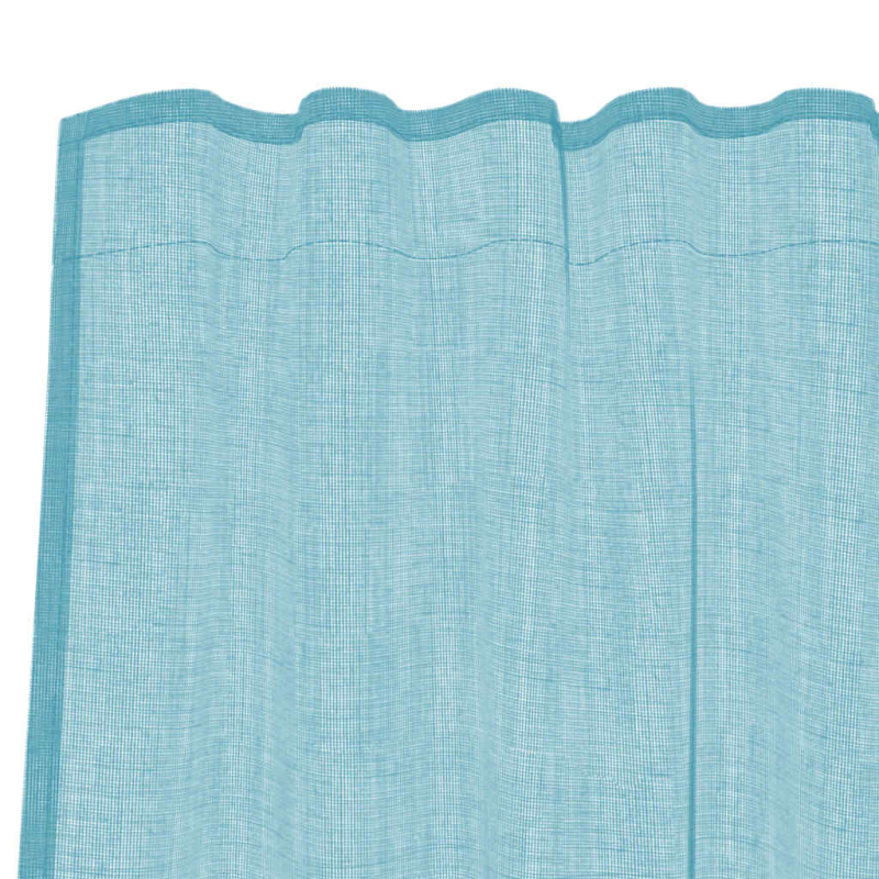 Voile Vorhänge mit Schlaufen 2 Stk. Türkis 140x260 cm
