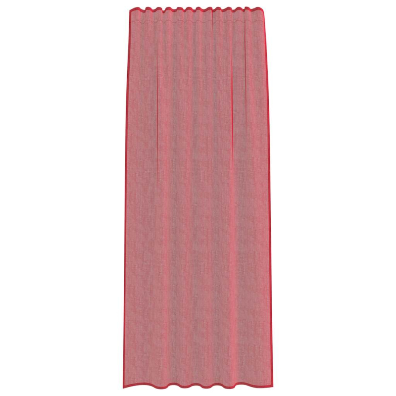 Voile Vorhänge mit Schlaufen 2 Stk. Weinrot 140x245 cm