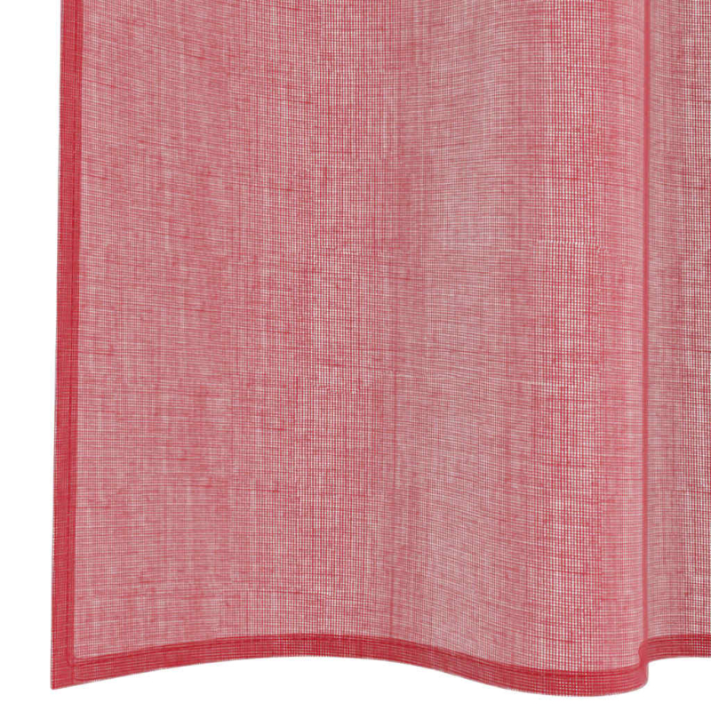 Voile Vorhänge mit Schlaufen 2 Stk. Weinrot 140x260 cm