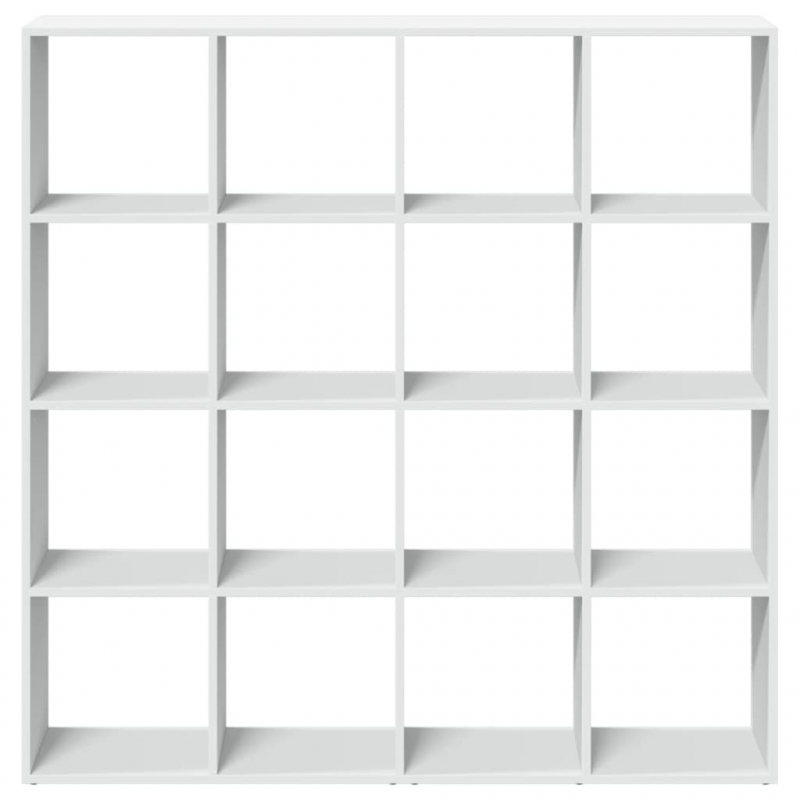 Bücherregal Weiß 137,5x29x137,5 cm Holzwerkstoff
