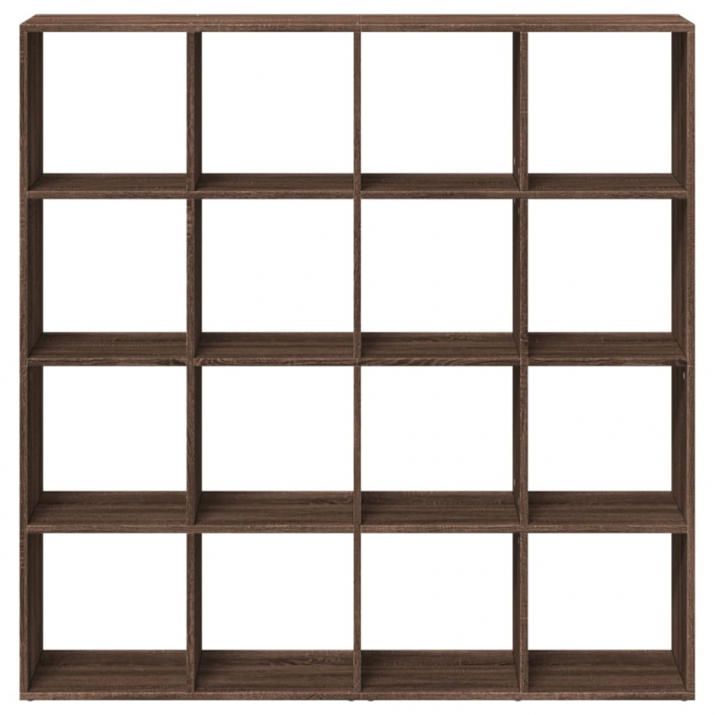 Bücherregal Braun Eichen-Optik 137,5x29x137,5 cm Holzwerkstoff