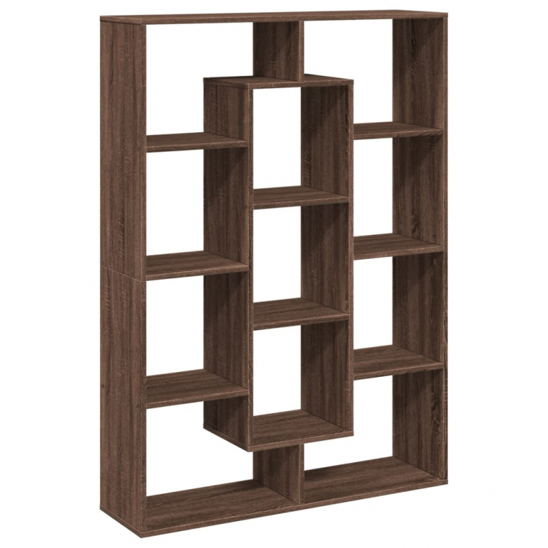 Bücherregal Braun Eichen-Optik 102x29x143 cm Holzwerkstoff