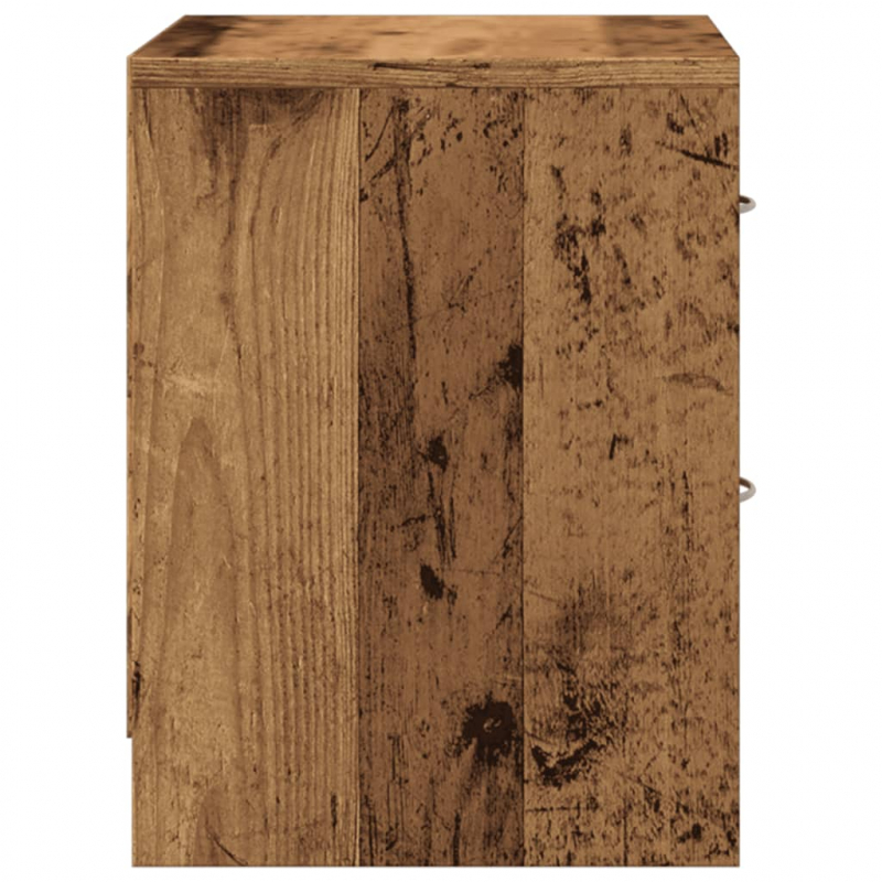 Nachttisch Altholz-Optik 40x30x40 cm Holzwerkstoff