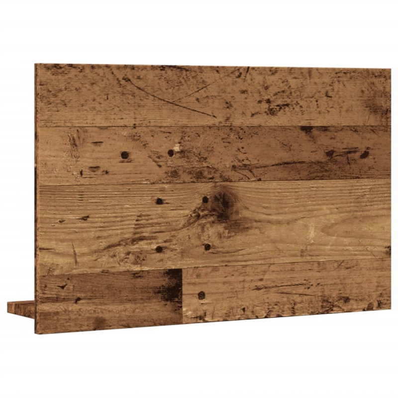 Badspiegel mit Ablage Altholz-Optik 60x11x37 cm Holzwerkstoff