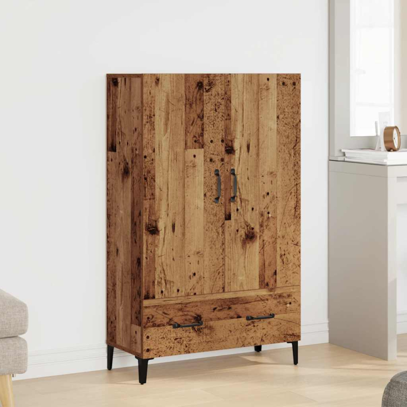 Highboard Altholz-Optik 70x31x115 cm Holzwerkstoff