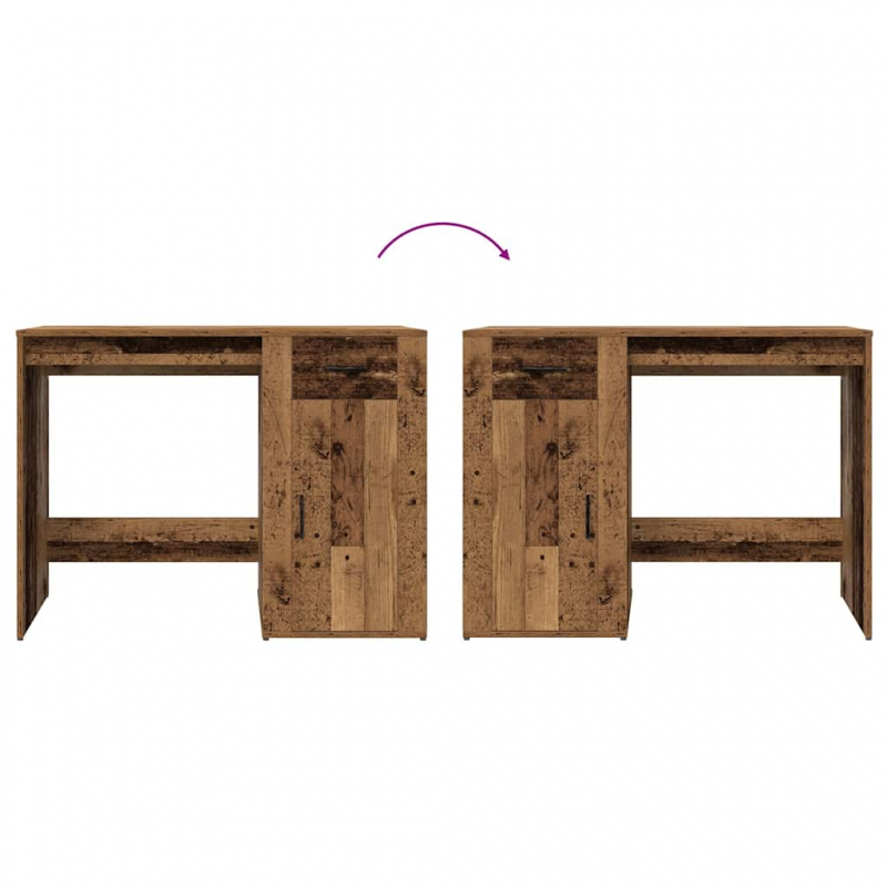 Schreibtisch Altholz-Optik 100x49x75 cm Holzwerkstoff