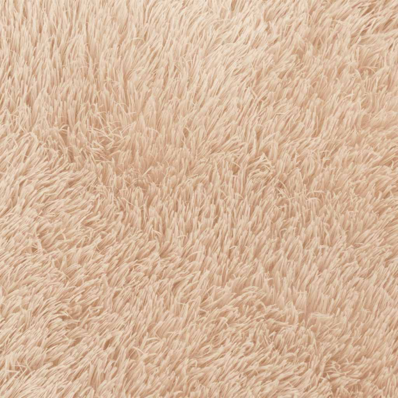 Teppich Shaggy Hochflor NAVARRA Beige 80x150 cm Polyester