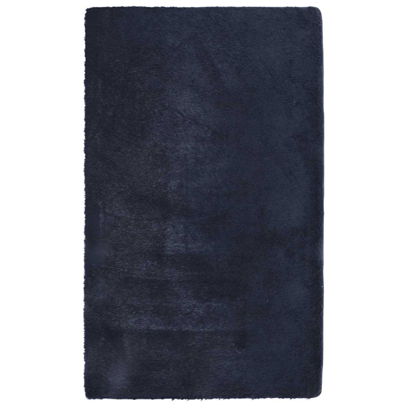 Teppich Shaggy Hochflor NAVARRA Marineblau 80x150 cm Polyester