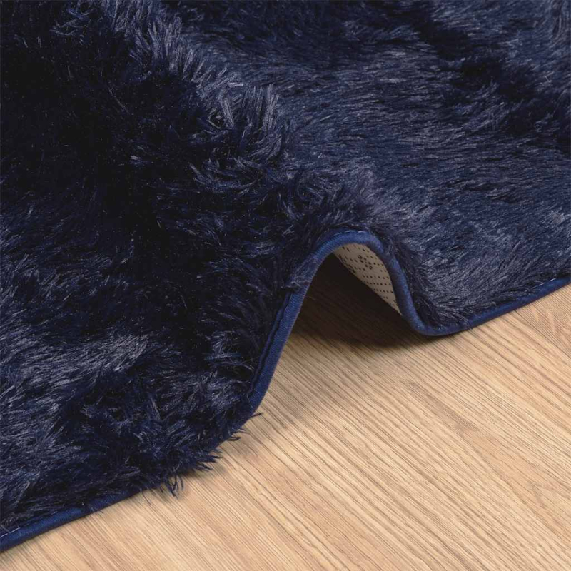 Teppich Shaggy Hochflor NAVARRA Marineblau 120x170 cm Polyester