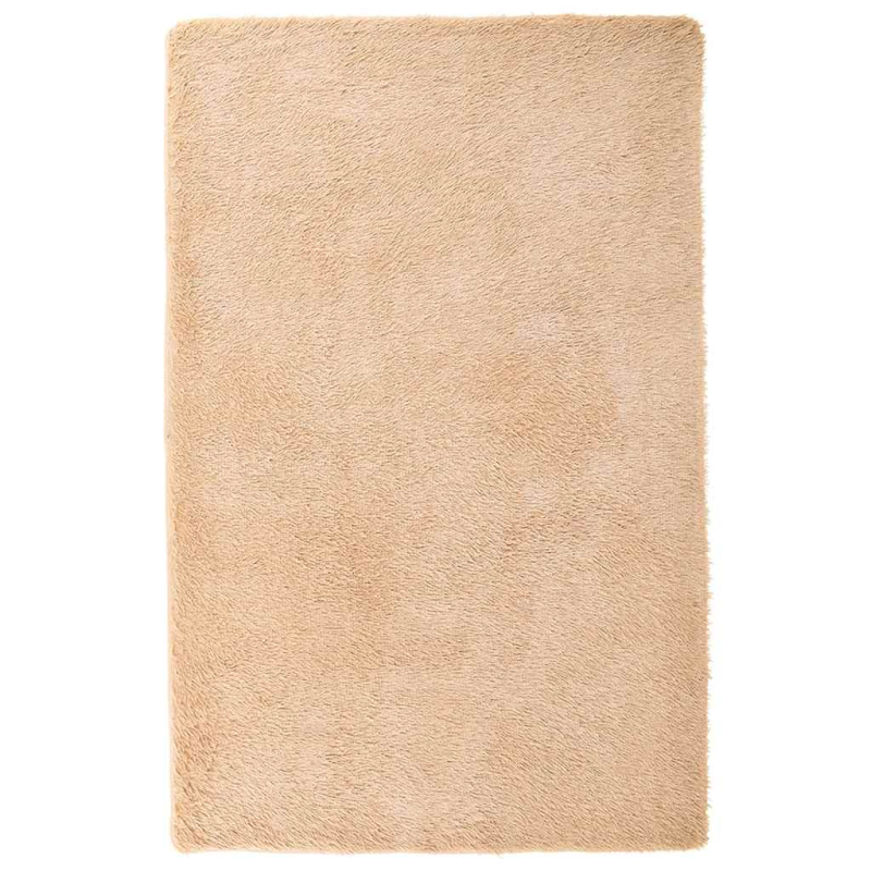 Teppich Shaggy Hochflor NAVARRA Beige 130x200 cm Polyester