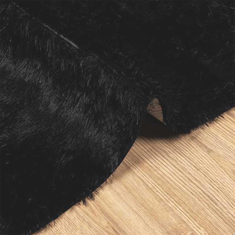 Teppich Shaggy Hochflor NAVARRA Schwarz 200x290 cm Polyester