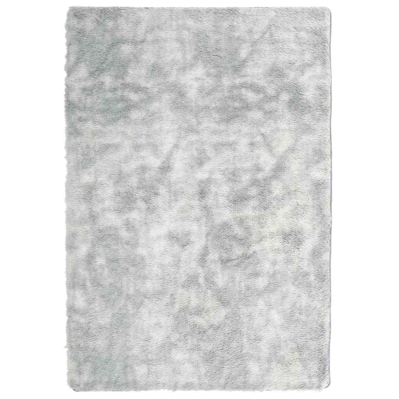 Teppich Shaggy Hochflor NAVARRA Hellgrau 200x290 cm Polyester