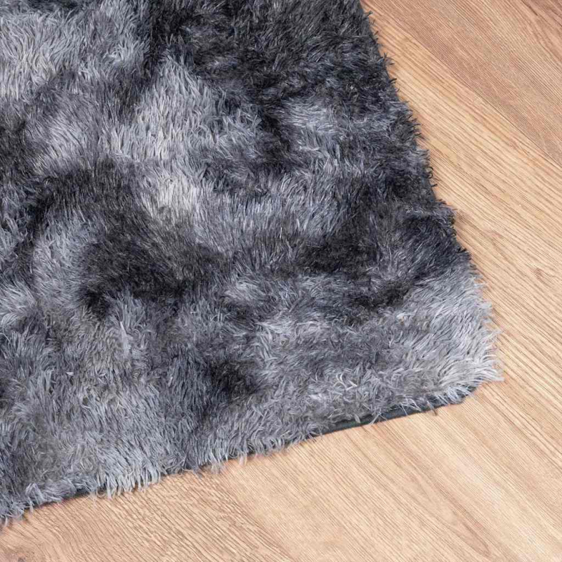 Teppich Shaggy Hochflor NAVARRA Dunkelgrau 240x340 cm Polyester