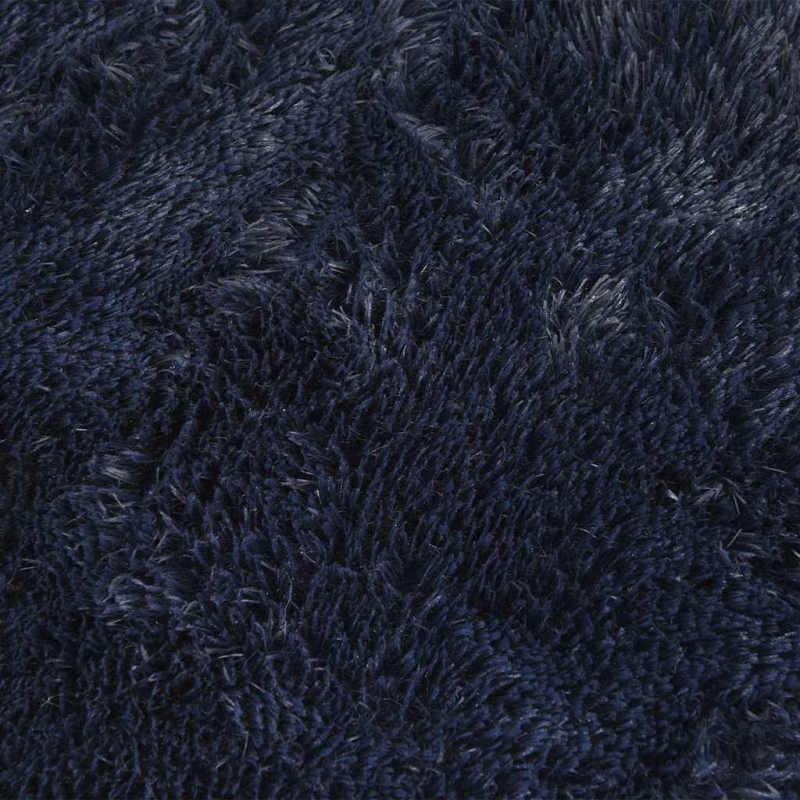 Teppich Shaggy Hochflor NAVARRA Marineblau 160x160 cm Polyester