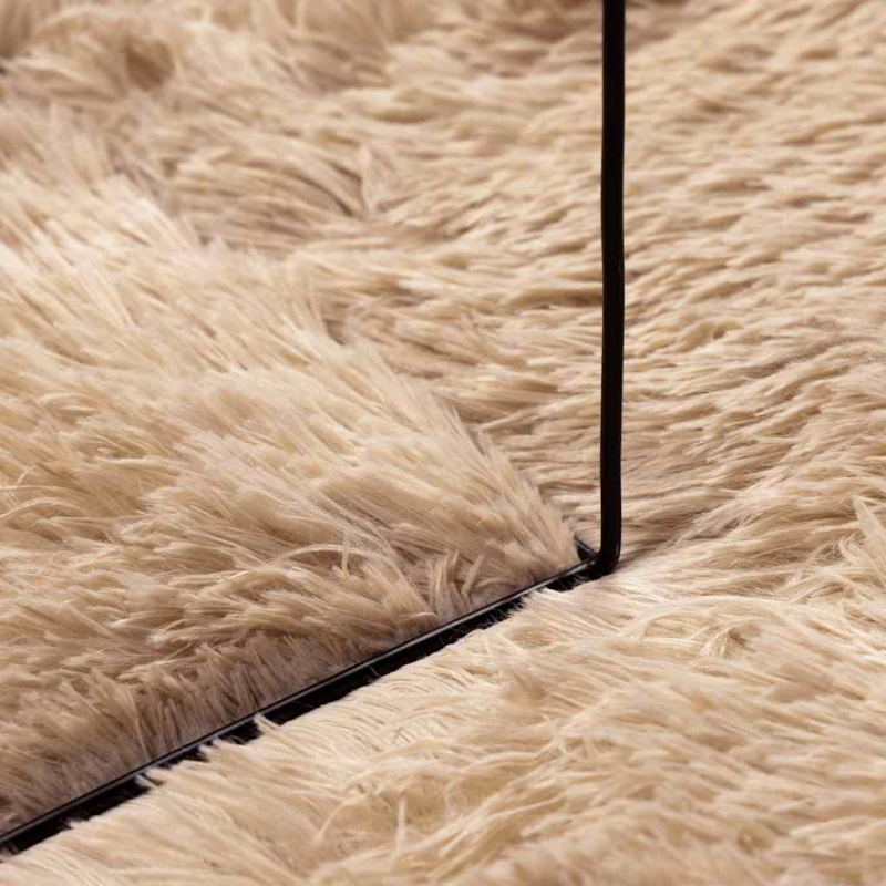 Teppich Shaggy Hochflor NAVARRA Beige 300x200 cm Polyester