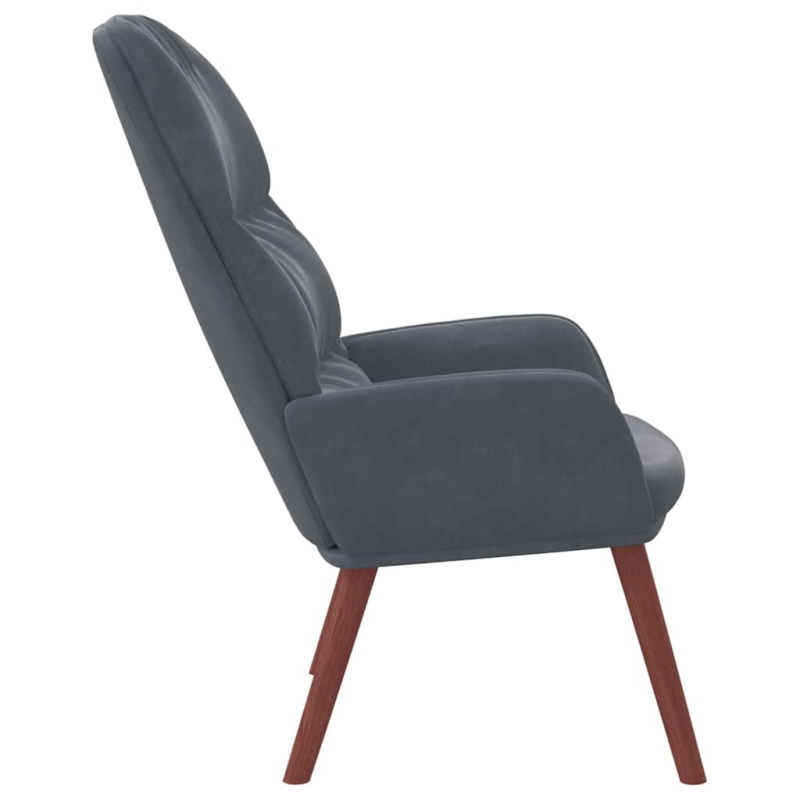 Relaxsessel Dunkelgrau Samt