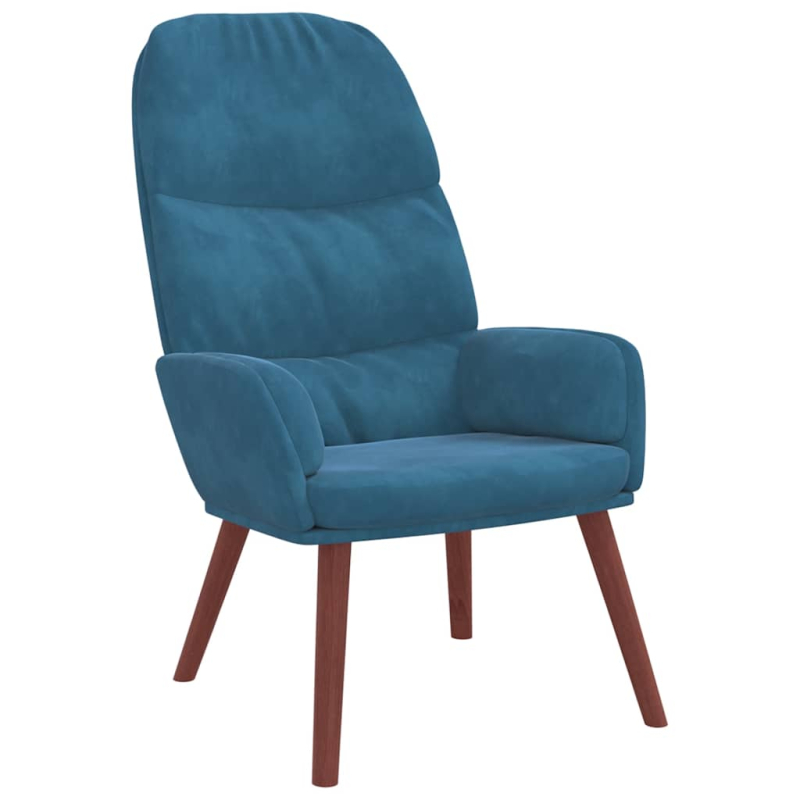 Relaxsessel Blau Samt