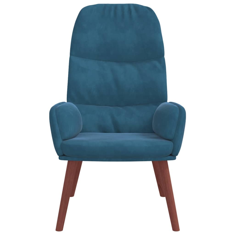 Relaxsessel Blau Samt