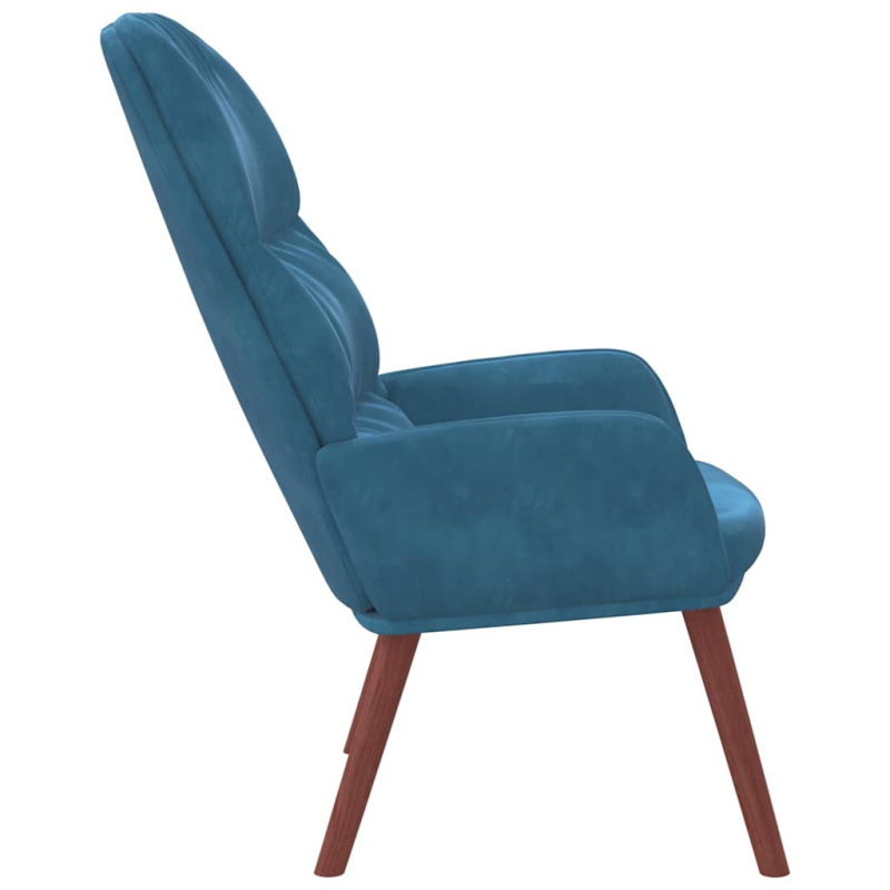 Relaxsessel Blau Samt