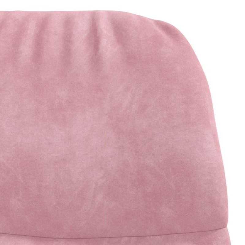Schaukelstuhl Rosa Samt
