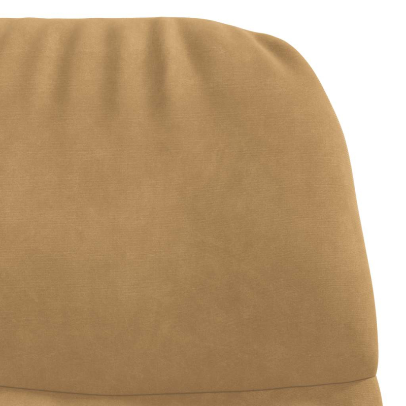 Schaukelstuhl Braun Samt