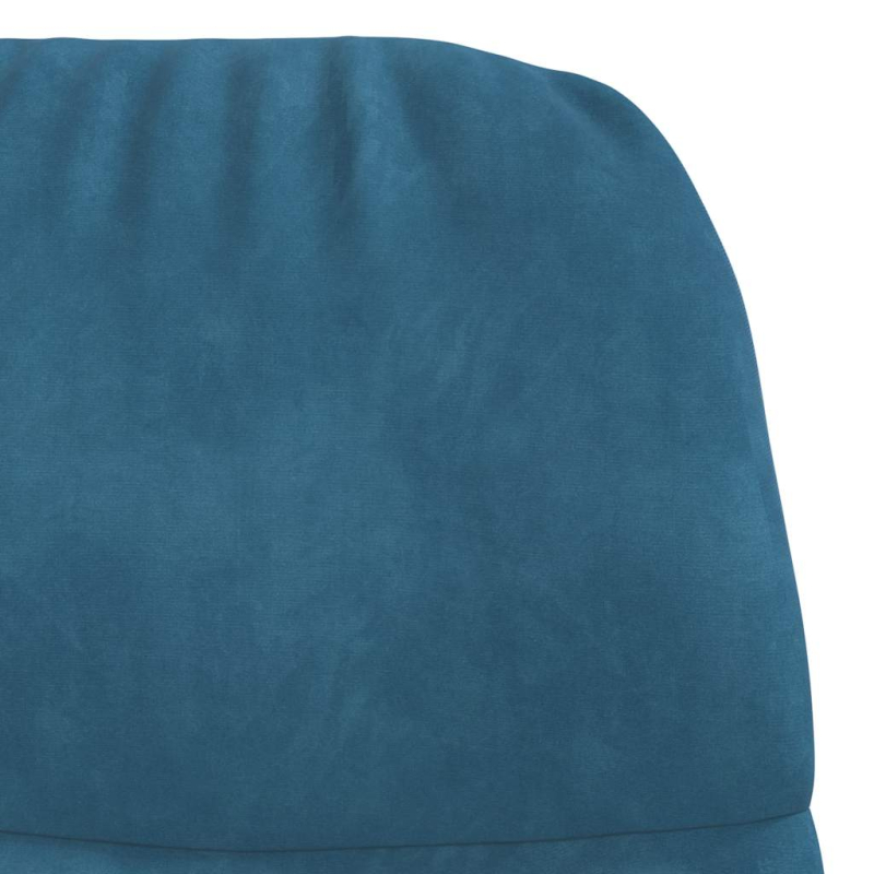 Schaukelstuhl Blau Samt
