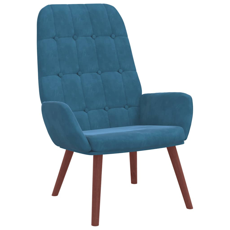 Relaxsessel Blau Samt