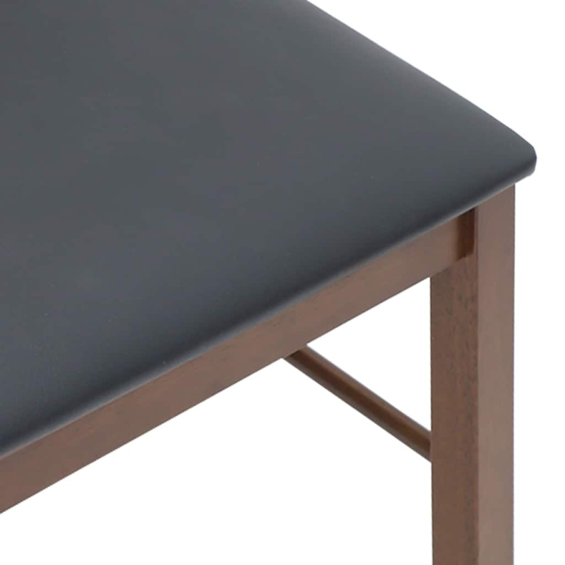 Esszimmerstühle mit Kissen 2 Stk. Braun Massivholz Gummibaum