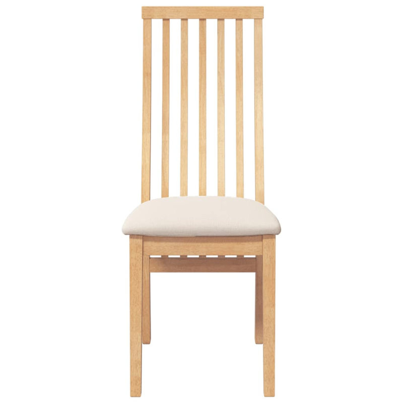 Esszimmerstühle mit Kissen 2 Stk. Massivholz Gummibaum